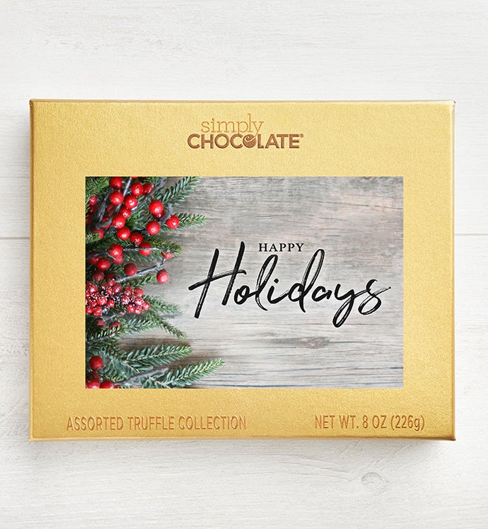 Simply Chocolate® Happy Holidays 19pc Choc Box